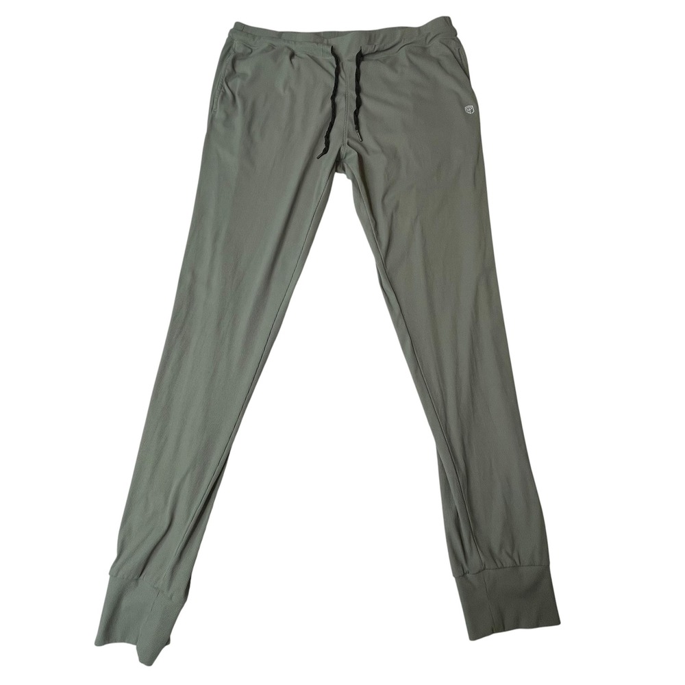 Born Primitive Mens Ribbed Jogger Pants Green Large Athletic Training Loungewear